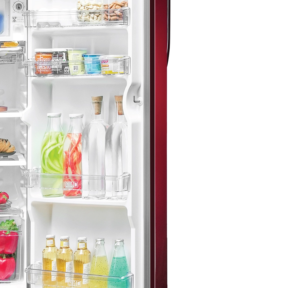 Haier 190L 2 Star Red Viola Single Door Refrigerator